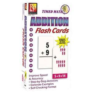   REMEDIA PUBLICATIONS TIMED MATH ADDITION FLASH CARDS 