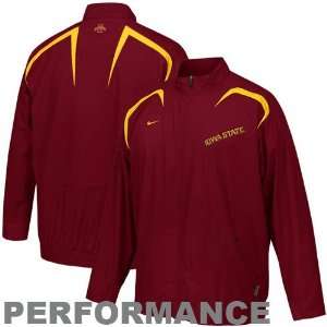 Nike Iowa State Cyclones Red Hash Mark Clima FIT Performance Full Zip 