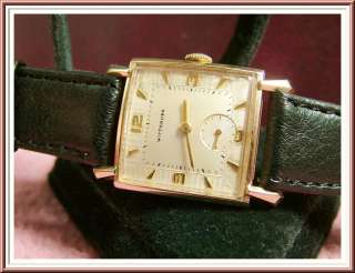   Wittnauer Longines Two Tone Dial Gold GF Watch   Superb Dial Design