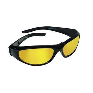   90724 00000 RoadBurners Safety Glasses with Amber Lens and Black Frame