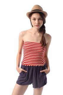 UrbanOutfitters  Lucca Couture Knit Stripe Romper