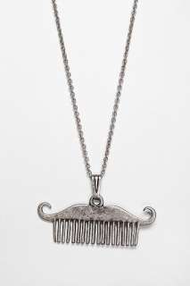 UrbanOutfitters  Mustache Comb Necklace