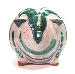   California Art Studio Pottery PIGGY Pig Modernist Coin Still Bank