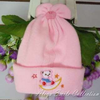 Newborn Baby Crochet Hat Cute Infant Winter Caps SZ 0 3 Months 5 Color 