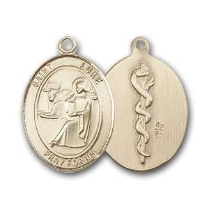 12K Gold Filled St. Luke the Apostle Doctor Medal Jewelry