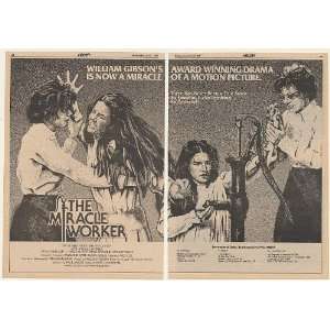 com 1980 The Miracle Worker Movie Promo 2 Page Trade Print Ad (Movie 