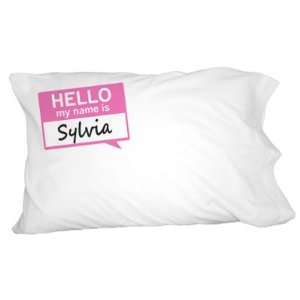  Sylvia Hello My Name Is Novelty Bedding Pillowcase Pillow Case 