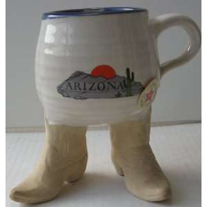  Mug Cup Wearing Boots   5 inches tall x 5 inches wide   Made in USA 