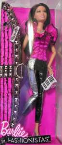 Barbie Mattel 2012 Fashionistas RAQUELLE doll Black & pink hair and 