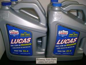GALLONS OF LUCAS HEAVY DUTY 15/40 MAGNUM OIL  