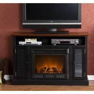  FE9305 Antebellum Media Fireplace Black and