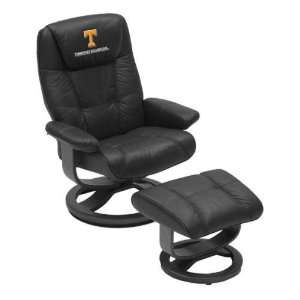 Tennessee UT Vols Volunteers Leather Swivel Chair & Ottoman  