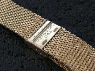   Duchess USA Accutron Gold Filled Mesh 1960s Vintage Watch Band  