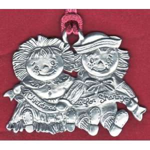   Ann & Andy Christmas is for Sharing Pewter Ornament