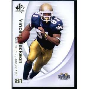  2010 SP Authentic #99 Vincent Jackson   Bears (San Diego 