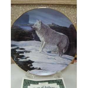  ARTIC LIGHT WINTER GUARDIANS COLLECTION WOLF PLATE 