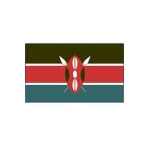  Kenya 2ft x 3ft Nylon Flag Patio, Lawn & Garden