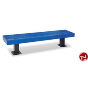  Outdoor 934 Geometric Mall, 72 Backless Steel Bench