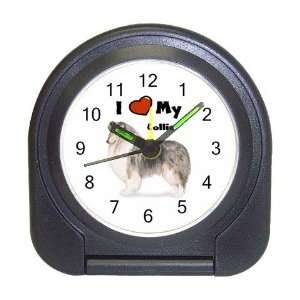 I Love My Collie Travel Alarm Clock