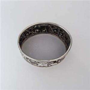 Antique style solid 925 silver engraving Napkin ring  