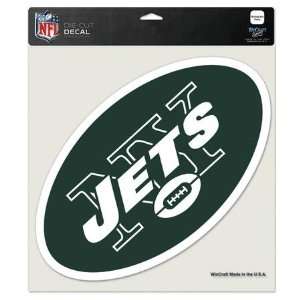  New York Jets 8x8 COLOR Die Cut Window Cling Sports 