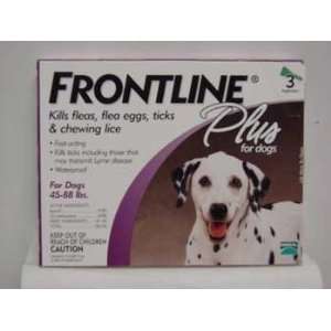  Frontline Plus Purple 45   88 Lbs. (lg) 3pk (Catalog 