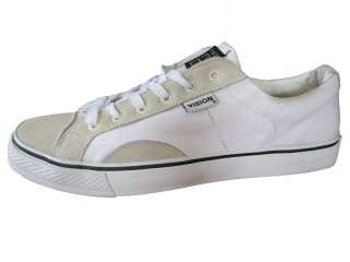 Mens New Vision Street Wear Canvas Low Sneakers White  