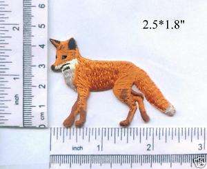 New Iron On Applique Embroidered Patch Red Fox  