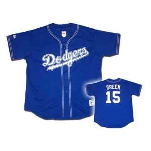  Los Angeles Dodgers #15 Shawn Green Blue Jersey Sports 