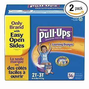  Huggies Learning Designs Boys 2T 3T, 56 Count (2 Pack 