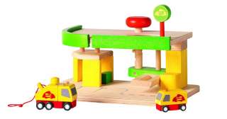 Plan Toys Car Repair & Service station wooden toy 6009  