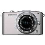 Olympus E PM1 SILVER Digital Camera with 14 42mm II R Lens + MEMORY 