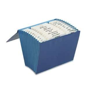  New Bill Size Expanding File 13 Pockets Blue Case Pack 2 