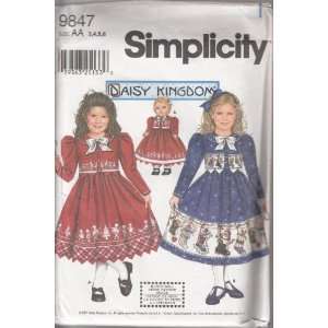  Simplicity 9847 Size AA 3,4,5,6 Childs Dress & Jacket Plus 