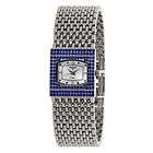 new womens watch helbros silver dial with blue crystals expedited