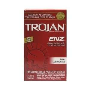  Trojan Non Lubricated Condoms 12 Pack Health & Personal 