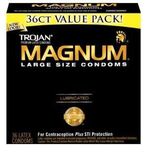  Trojan Magnum Condoms 36 Retail Box Health & Personal 