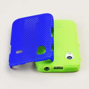 Samsung Galaxy Ace S5830 Blue Green Hybrid Hard Case Silicone Cover 