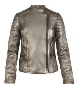 Metallic Colby Leather Jacket, Women, Leather, AllSaints Spitalfields