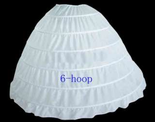 white 6 hooped wedding bridal petticoat underskirt veil  