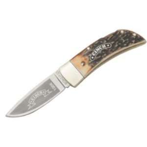 Boker Knives C1006 Cinch Small Lockback Knife with Genuine Stag 