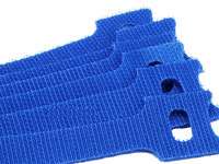 in Velcro Hook & Loop Cable Tie Pack/50 Ties Blue  