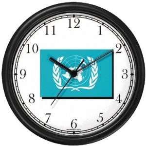 Flag of United Nations No.2 Theme Wall Clock by WatchBuddy Timepieces 
