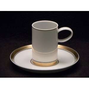  Vista Alegre Domo Gold Espresso Cup(s) & Saucer(S 