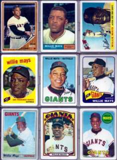 Willie Mays Autographed 1952 Topps Porcelain Card (21 Card Set) #88 