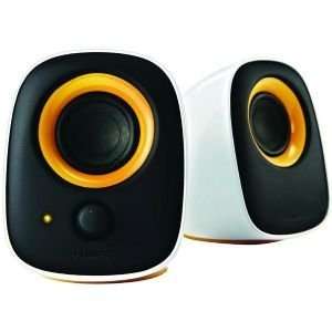   PORTABLE NOTEBOOK SPEAKERS WITH MANGO ACCENT