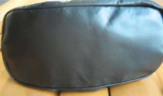 MIU MIU Prada Black Slouch Leather Double Handle Sequin Small Handbag 