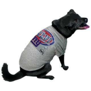 New York Giants Super Bowl XLVI Champions Pet T Shirt 