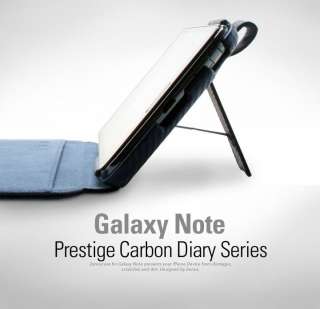   NOTE GT N7000 i9220 Prestige Carbon Diary WALLET CASE COVER  