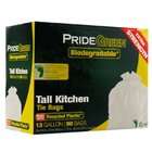   13 Gallon White Tall Kitchen Trash Bags with Ties, 90 Count